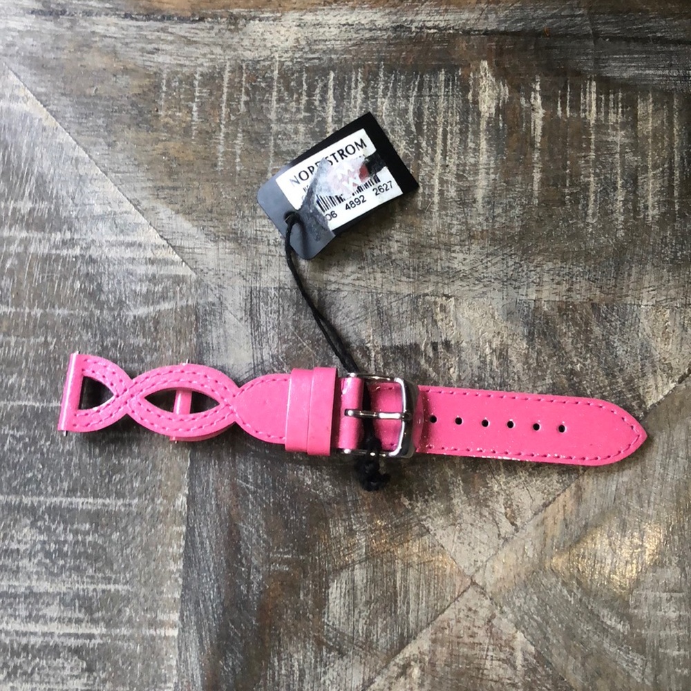 Michele watch band pink. Size:18